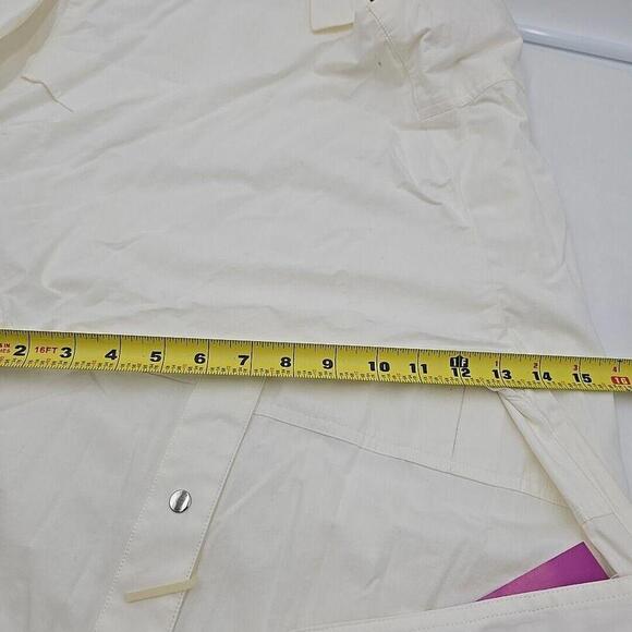 Vintage ‘80’s Lizsport Short Sleeve Jumpsuit With Elastic Waist White Size L NWT - Picture 8 of 14